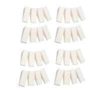 SHOWERORO Éponges Triangulaires Blanches pour Former Ongles Naturels et Extensions Lot de 32 pour Manucure, Outil en Éponge pour Nail Art Dégradé