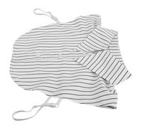 SHOWERORO Faux Col Blanc Amovible Pour Femme Col Demi-col Rayé Détachable Sous Pull Ou Chemise