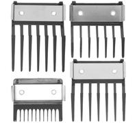 SHOWERORO Kit 4 Pièces de Guides de Tondeuse à Cheveux en Acier Inoxydable et Abs Clip à Boucle Limite pour Coiffure Professionnelle et Coupe Précise à Domicile