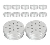 SHOWERORO Kit de Dressage Olfactif pour Chiens 12 Boîtes en Aluminium Couvercles à Trous Outil d'apprentissage Olfactif pour Malinois et Bergers Allemands en Entraînement