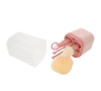 SHOWERORO Kit de Nettoyage Biberon Bébé Portable Brosses Silicone et Nylon pour Biberons Tétines Pailles Égouttoir Intégré pour Séchage Hygiénique pour Voyages et Toilette -Né