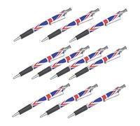 SHOWERORO Lot De 10 Stylos À Bille Avec Drapeau Personnalisés Pour Signature Pour Bureau En Vrac Lisses Avec Inscription « Merci » En Encre Fantaisie Fournitures De Bureau Stylo En
