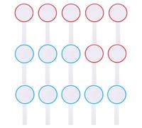 SHOWERORO Lot de 24 Tableaux Effaçables à Sec Portables 10x20 cm en mousse rigide avec Cercles Bleus et Rouges Ardoises de Vote Légères pour Bureaux Écoles et Compétitions Tableaux