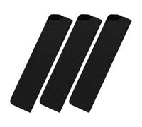 SHOWERORO Lot de 3 Gaines pour Couteaux en Flocage Noir Protection de Lame pour Couteaux Cuisine Design Élégant Ouverture Inclinée pour Usage Polyvalent