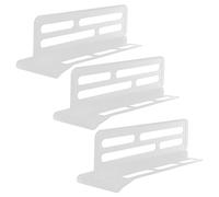 SHOWERORO Lot De 3 Séparateurs Réglables Pour Porte Latérale De Réfrigérateur, Plaques De Séparation Alimentaires En Plastique Solide, Organiseurs Pratiques Pour Tiroirs, Rangement La Cuisine