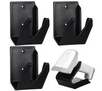 SHOWERORO Lot de 3 Supports Muraux Noirs pour Lecteur de Codes-Barres en Plastique, Structure Stable, Conçu pour Magasins et Espaces de Travail