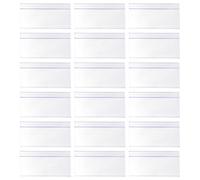 SHOWERORO Lot de 30 Porte Étiquette Prix en Plastique Transparent pour Supermarché Supports Étiquette de Prix pour Affichage des Informations en Rayon