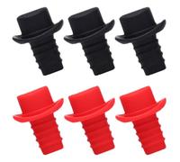 SHOWERORO Lot de 6 Bouchons à Vin en Silicone, Étanchéité Renforcée, Prévient les Fuites, pour Décorations de Mariage et Repas en Plein Air