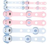 SHOWERORO Lot De 8 Verrous Adhésifs Robustes Pour Tiroirs Et Armoires Pour Le Réfrigérateur La Sécurité Des Bébés Pour Garçons Et Filles Faciles À Installer