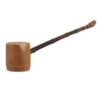 SHOWERORO Louche à Eau en Bambou Long Manche, Ustensile Cuisine Robuste et Anti-brûlure, pour Camping en Plein Air et Cérémonies de Thé Japonaises