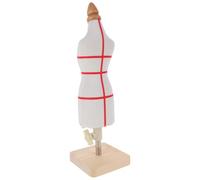 SHOWERORO Mannequin de Poupée à L'échelle 1/4 Support en Bois et Fer, Expérience Réaliste pour Étudiants et Enseignants, Tissu Coton pour Simulation de Création de Vêtements