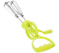 SHOWERORO Mélangeur à Sauces Manuel en Acier Inoxydable Vert, Accessoire pour Œufs Confortable et Facile à Saisir, Lot de 2 Pièces Cuisine