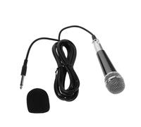 SHOWERORO Microphone Filaire Dynamique Main Métal Micro Chant Portable pour Karaoké Compatible avec Enceintes Extérieures et Amplificateurs Clair pour Garçon Fille et Performances Plein Air