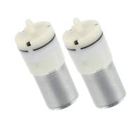 SHOWERORO Mini Pompe à Air Électrique en Plastique Argenté 2pcs pour Aquarium Design Compact Silencieuse, pour Aquariums et Bassins