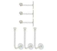 SHOWERORO Organisateur Mural Rangement Pratique et Décoration Murale pour Serrage-tête et Élastiques 6 Crochets en Fer et Strass pour Accessoires Cheveux pour Petites Filles