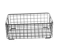 SHOWERORO Panier De Rangement De Fruits En Fer Noir Petit Modèle Panier Décoratif Fonctionnel Pratique Cuisine Et Bureau Conteneur Organisé Polyvalent