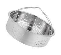 SHOWERORO Panier Vapeur en Acier Inoxydable avec Poignée, Plateau Vapeur Multifonction pour Cuisson Aliments, Compatible avec Cuiseur à Riz Électrique, Couleur Argenté