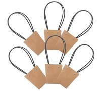 SHOWERORO Paquet à Bouquets en Papier Kraft Poignées, 10 Pièces, Format Trapèze Petit, Paquet D’emballage pour Fleurs Fraîches, Résistants à L’humidité, Emballage Floral pour Présents