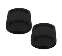 SHOWERORO Plateau pour Moulin à Poivre en Bois Naturel 58 CM de Diamètre Intérieur Socle Stable pour Moulin à Sel et Poivre Lot de 2 Pièces Support de Rangement Pratique Cuisine et Plan