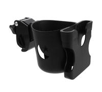 SHOWERORO Porte-gobelet pour Poussette Bébé, Support pour Bouteille et Téléphone en Pp Noir, Taille 19x9,7x9,5cm, pour Jogging et Sorties avec Garçon et Filles