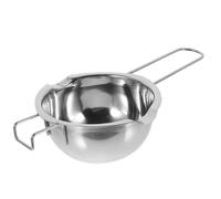 SHOWERORO Pot Chauffant à Beurre en Acier Inoxydable 400ml Chauffage Uniforme et Moulage Intégré pour Fondre Chocolat, Fromage, Beurre Cuisine et Pâtisserie