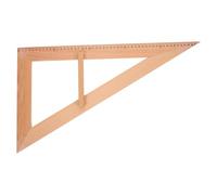SHOWERORO Règle de Mesure Bois pour Enseignants Grand Outil Pédagogique pour Classe pour Enseignement Géométrie