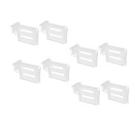 SHOWERORO Séparateurs Réfrigérateur Ajustables Organisateur de Tiroir Transparent Lot de 8 Panneaux de Séparation pour Réfrigérateur Accessoire de Congélateur Compact Rangement Pratique