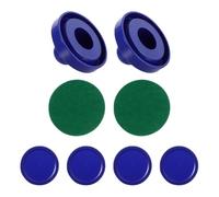SHOWERORO Set de 1 Poussoir de Hockey Air en Plastique Bleu pour Table de Hockey, Accessoire Solide pour Salle de Billard et Foires, pour Garçon et Filles et Famille