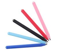 SHOWERORO Stylet Lot de 5 Pièces pour Tablette LCD 4,8 Pouces en Abs Embouts en Caoutchouc Électroconducteur Stylo D'écriture Précis et Portable