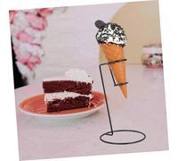 SHOWERORO Support Cône Glace Épais Rack Porte Snack Pratique pour Cornets et Frites Présentoir pour Maison et Restaurant