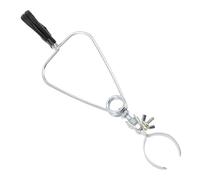 SHOWERORO Support de Lampe pour Reptiles Clip en Alliage D'aluminium Noir, Pince Robuste et Sécurisée pour Lampe Chauffante, pour Terrariums Intérieurs et Extérieurs