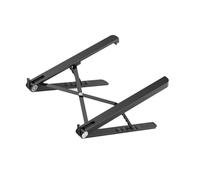 SHOWERORO Support Réglable pour Ordinateur Portable Pliable Portable et Léger Surélevé Noir Compatible Maison Bureau et Voyage 1 Pièce Matériau Solide et Ventilation Intégrée