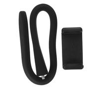 SHOWERORO Support Téléphone Flexible Silicone Qualité Alimentaire Bras Long Ajustable avec Fixation pour Smartphone Support Mobile Polyvalent pour Bureau Voiture et Voyage Design Noir sans