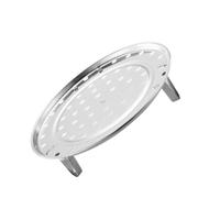 SHOWERORO Support Vapeur Rond en Acier Inoxydable Pieds Hauts Amovibles, Grille Résistante la Chaleur pour Cuisson Vapeur Pratique Cuisine