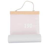 SHOWERORO Tableau de croissance suspendu pour chambre d'enfant - Règle de hauteur en tissu rose - Mesure précise de la taille pour enfants - Usage en nursery et chambre - Montage facile