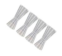 SHOWERORO Tasses à Mesurer Mesures Multiples Précises Lot de 4 en Plastique Double Tête Outil de Barre Professionnel pour Bar à Domicile pour Cocktails et Vin