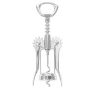 SHOWERORO Tire-bouchon à Ailes Poignée Allongeable en Acier Inoxydable Argenté, Ouvre-bouteille Élégant pour Ouvrir Facilement Bouteilles de Vin lors de Fêtes ou Anniversaires