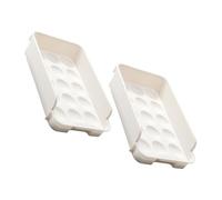 SHOWERORO Tiroir à Œufs Réutilisable Résistant à L'usure En Plastique, Multifonction Pour Réfrigérateur, Organisation Ménagère Pratique, Lot De 2 Pièces, Usage Quotidien