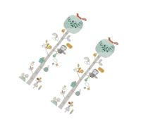 SHOWERORO Toise Murale Animaux Forêt Pour Garçon Et Filles, Autocollants Hauteur 30x60 Cm, Stickers Courbe De Croissance, Chambre Bébé Et Garçon Et Filles, 2 Pièces