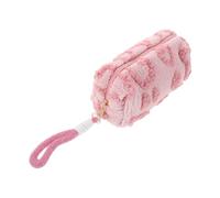 SHOWERORO Trousse à Crayons Kawaii de Cœur Grosse Capacité de Rangement Fermeture Éclair Sécurisée Pochette Rose pour Fournitures Scolaires Organiseur Stylos pour Écolières et