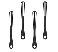 SHOWERORO Œufs Manuel 4 Pièces en Pp Noir Cuisine, Améliore L'efficacité Mélange et Réduit de Cuisson, Cuisine Présents de Pendaison de Crémaillère Réutilisable