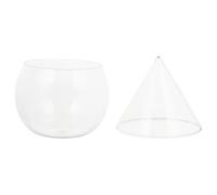 SHOWERORO Verres à Cocktail en Verre Blanc Rond Design Créatif, Résistants pour Restaurant et Hôtel, pour Soirées et Bars Élégants