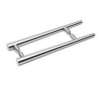 ShowerPart Poignée de porte de douche moderne en plastique chromé 160 mm Vis 7 mm Épaisseur du verre 5-8 mm