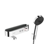 ShowerTablet Select Set Mitigeur Thermostatique douche/bain + Douchette 105mm 3 jets + Flexible douche 160cm + Support mural