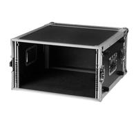 Showgear RCA-DD6 - Flight-case rack 19" 6U - Contreplaqué robuste - Idéal pour montage en rack - Fermetures métalliques - Poignées renforcées