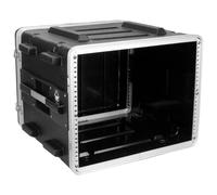 Showgear RCA-DD8ABS - Flight case rack 19" 8U - Coque ABS robuste - Fermetures métalliques - Poignées renforcées - Idéal pour équipements audio