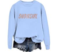 Showgirl Sweat à capuche avec inscription « In My Showgirl Era », Carolina Blue-y, 3XL
