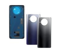 SHOWGOOD Coque arrière de batterie pour Xiaomi Mi 10T Lite 5G Boîtier de porte arrière Pièces de rechange pour Xiaomi 10T Lite M2007J17G Couvercle arrière de batterie (sans objectif, noir)