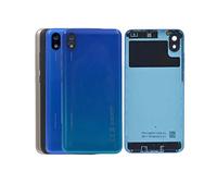 SHOWGOOD Coque arrière de rechange pour Xiaomi Redmi 7A avec objectif d'appareil photo et logo Noir