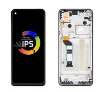 SHOWGOOD Écran tactile LCD de rechange pour Motorola One Action XT2013-1 XT2013-2 XT2013-2 XT2013-4 (Bleu avec cadre)